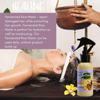 Rice Water For Hair Growth - Hair & Scalp Treatment, Rosemary Water Spray For Hair Growth, Infused with Biotin, Vegan Non-Greasy Spray Naturally Thicker hair. (Vanilla + Cedarwood, 4 OUNCES) (8 OUNCES, Lavender vanilla)
