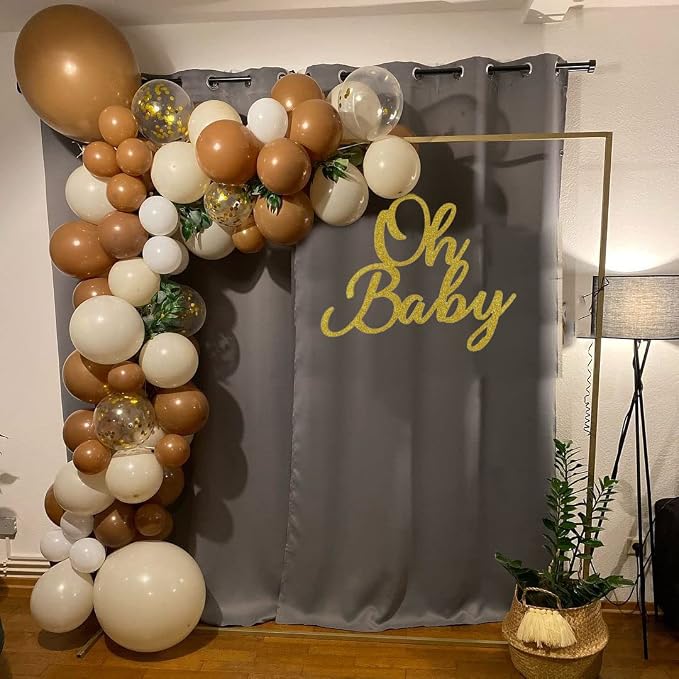 Brown Sand White Neutral Balloons - Image 5