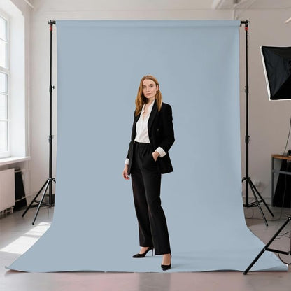 Dusty Blue Photography Backdrop - Image 2