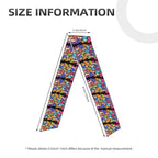 Men's Women Beauty Skinny Sports Sweatband Head Decor for Running Travel Shower, Long Multi Style Neon Mushrooms Pattern Colorful Head Ribbon Headwear