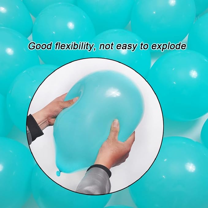 300 Pack Turquoise Teal Balloons 12 inch Turquoise Latex Balloon Bulk - Image 4