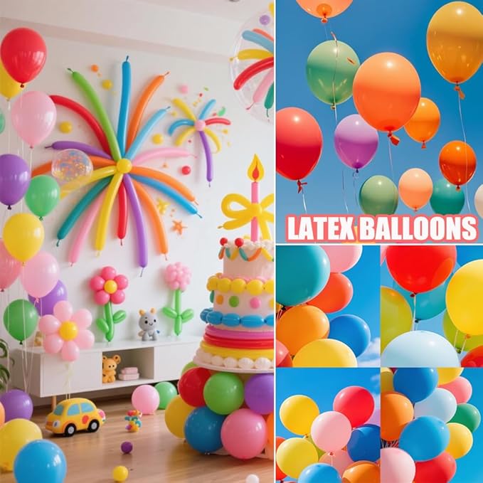 500 Pcs Balloons Assorted Color, 10 Inch - Image 6