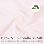 Silk Pillowcase for Hair and Skin 2 Pack 100% Mulberry Silk Bed Pillowcase Hypoallergenic Soft Breathable Both Sides Silk Pillow Case with Hidden Zipper, Pillow Cases (Queen, Light Pink)