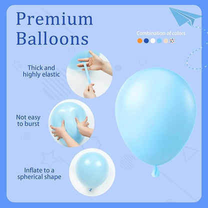 BAUANOOY Blue and Orange Balloons - Image 3