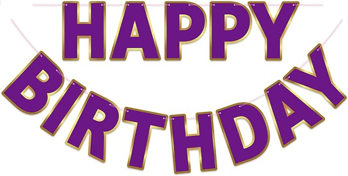 Pre-Strung Happy Birthday Banner by LITAUS
