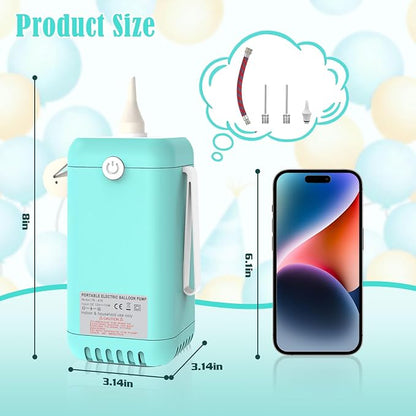 Ball Pump Balloon Pumps Electric, Balloon Pump Portable Long Animal Balloon Pump - Image 5