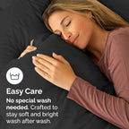 Standard Pillow Cases Set of 8 - Ultra Soft Hotel Quality Pillowcase Covers - Comfy, Cozy & Wrinkle Free - Shrink, Stain and Fade Resistant - Machine Washable Pillow Protectors - 8 Piece Set - Black