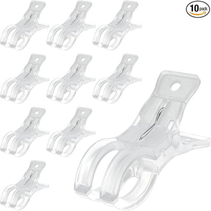 3.5 Inch Clear Plastic Spring Clamps, Transparent Clips by Unknown