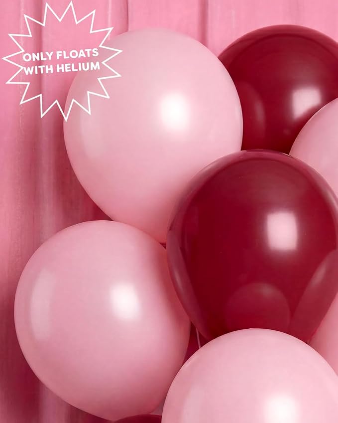 xo, Fetti Burgundy + Pink Balloon Pack - Image 3