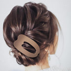 Large Flat Hair Clips for woman,4PCS French Flat Hair Claw Clips,Duckbill Hair Clips for Thick and Thin Hair,Matte No-Slip Hair Clip Strong Hold Barrettes