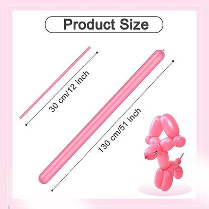 Long Balloons - Pink 260 Balloons - Image 5