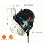 Black,B,Adjustable Hooded Floor Hair Bonnet Dryer, Machine Standing Steamer W/Wheels for Salon Home Sp Professional Hair Salon Equipment