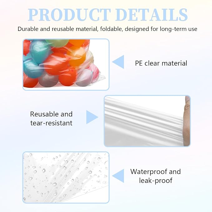 6 Pieces 59" x 98" Large Balloon Bags - Image 3