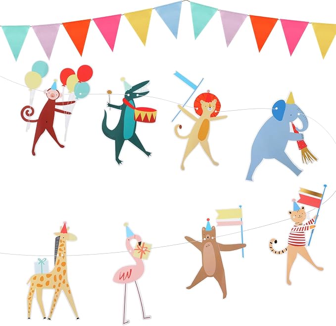 Fullhawl Animal Parade Party Banner by Fullhawl