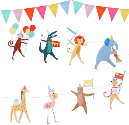 Fullhawl Animal Parade Party Banner by Fullhawl
