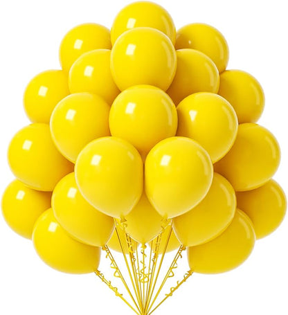 FOTIOMRG Yellow Balloons 12 inch, 50 Pack Yellow Party Balloons Good Quality by FOTIOMRG