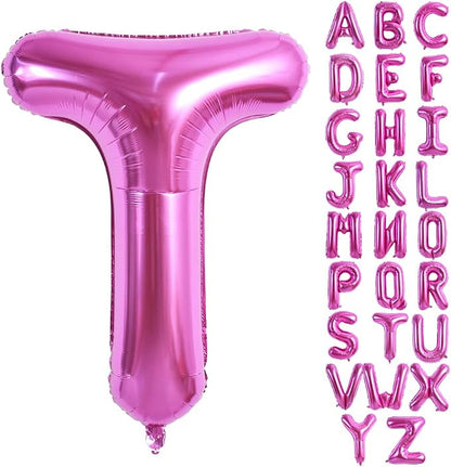TONIFUL 40 Inch Large Rose Red Letter T Balloon by TONIFUL