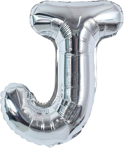 TONIFUL 40 Inch Large Silver Letter J Foil Balloons Alphabet Balloons | Giant by TONIFUL