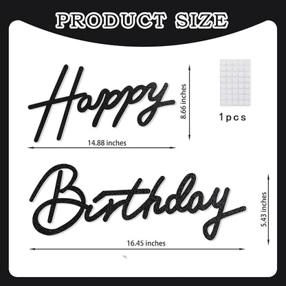 TONIFUL Happy Birthday Sign for Backdrop - Image 2