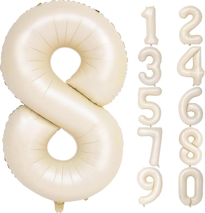 Number Balloons for Birthday Decorations by United-UnicornsParty