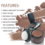VOLLUCK Root Touch up Powder, Instant Hairline Powder for Thinning Areas and Gray Hair Coverage, Natural and Non-greasy Root Cover up for Women and Men (Auburn, 0.14 Ounce)
