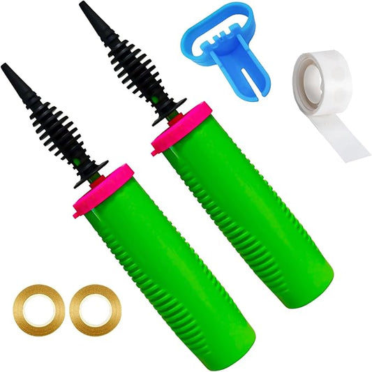 Balloon Pump Hand Held – 2Pack Two Way Dual Action Inflator by Doilomand