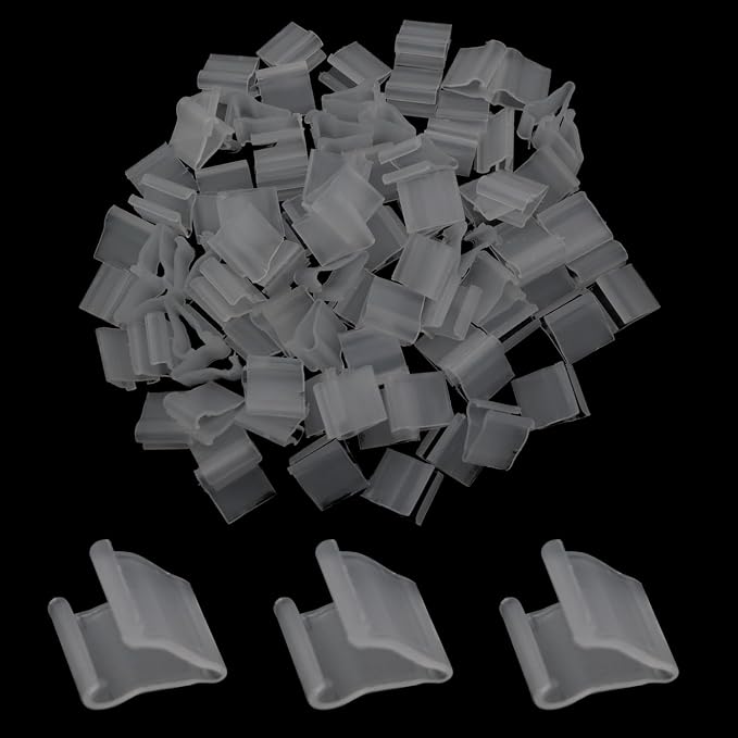 150pcs Transparent Balloon V-Clips: 150 Count, Eco-Friendly, Unisex Adult by yyangz