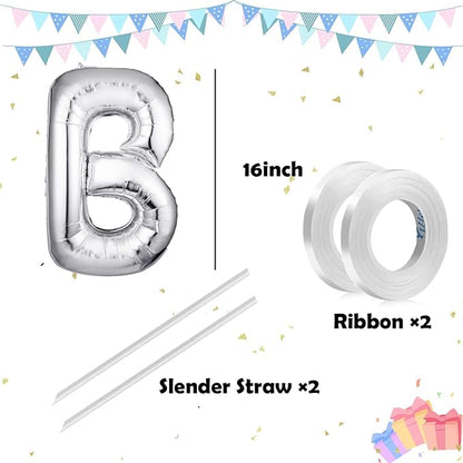 Letter Balloons 16 Inch Mylar Foil Alphabet Letter A-Z Balloons Set - Image 6