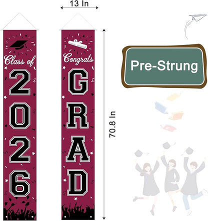 2026 Graduation Decorations, Graduation Banner Class of 2026, Hanging - Image 7