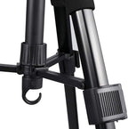 Wig Stand Tripod with Non-Slip Base Adjustable Mannequin Head Stand with Hook Heavy Duty Manikin Head Tripod