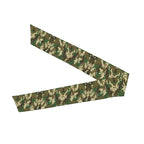 Boys Girls Green Camo Army Camouflage Sports Sweatband Multi Style Beauty Skinny Hair Band Headdress for Yoga Travel Spa