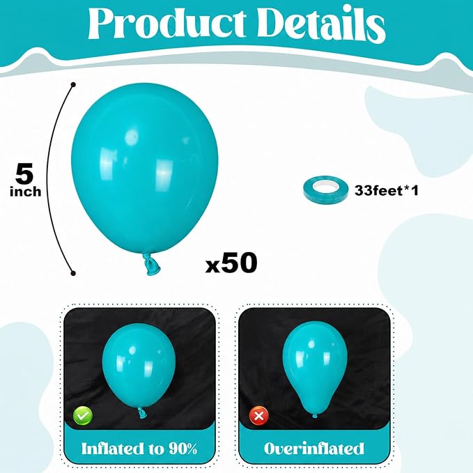 Teal Balloons - Image 3