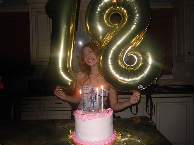 Champagne Gold Number 8 Balloon 40 inch, Balloon numbers party supplies - Image 7