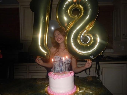 Champagne Gold Number 8 Balloon 40 inch, Balloon numbers party supplies - Image 7