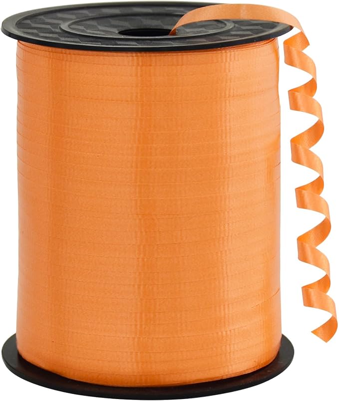 BEISHIDA 500 Yards Matte Orange Curling Ribbon Balloon String Crimped Ribbons by Beishida
