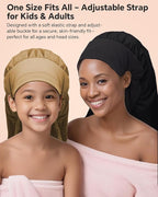 Hair Dryer Bonnet Attachment – 28.5" XL Hooded Dryer Cap for Faster Drying & Deep Conditioning, Extra-Large Space Fits Thick, Curly Hair & Styling Tools (Gold, Extra Large)