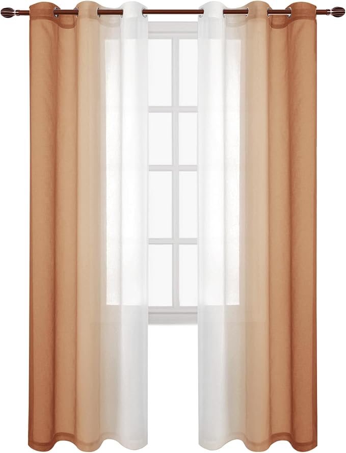 DWCN Ombre Sheer Curtains - Image 2