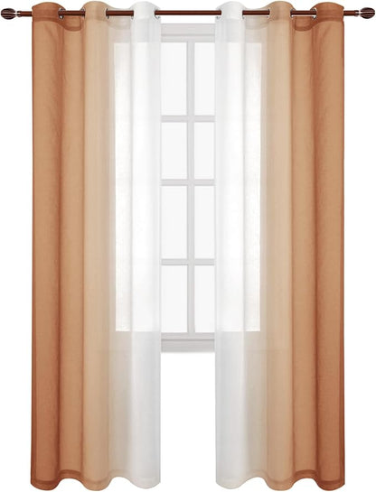 DWCN Ombre Sheer Curtains - Image 2