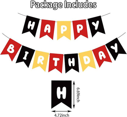 ZHENGYE Happy Birthday Banner Sign Party Decoration - Image 2