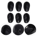 6pcs Earmuffs Heat Protector for Hair Black Ear Cuff Black Hair Dye Ear Protectors for Hair Dryer Ear Protector for Salon Hair Salon Earmuffs Hair Dyeing Supplies Plastic Hairbrush