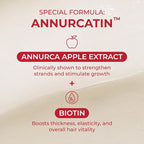 MOEV ANNURCATIN Hair Treatment Mask | Korean Apple Hair Care for Deep damage repair | Sulfate-Free | Thickening & Moisturizing conditioner for damaged, thin, dry hair (6.76 fl.oz, apple & vanilla)