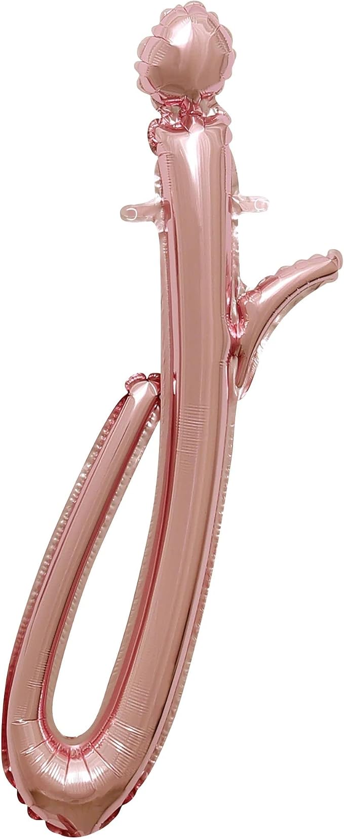 Rose Gold Script Letter "j" Shaped Foil Balloon by AmscanPartySupplies