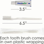 Moda West 96 Hygiene Kits - Bulk Case Wholesale Deluxe Toiletries for Men, Women, Travel, Charity, Includes Shampoo, Deodorant, Toothpaste, Razor, More, Homeless Shelters, Donations, Hotels, Travel