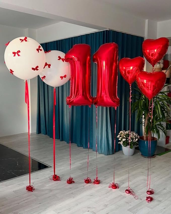 Numbers 16 Balloon 40Inch Red Balloons - Image 4