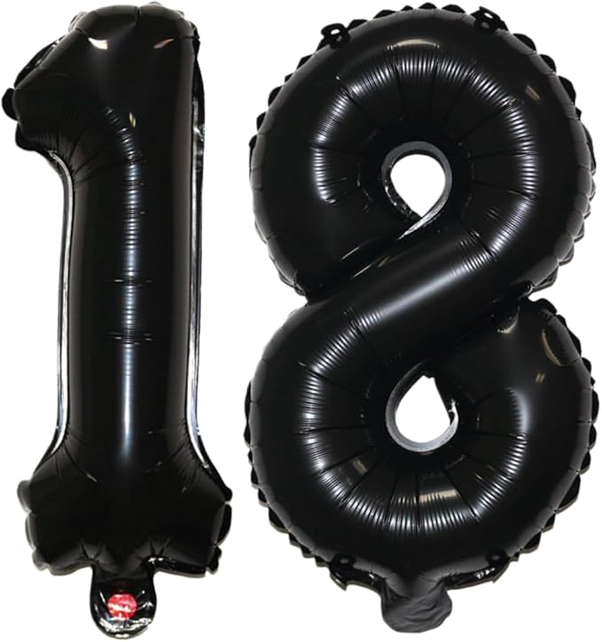 Number 18 Balloon Foil Mylar Balloons by YPSelected
