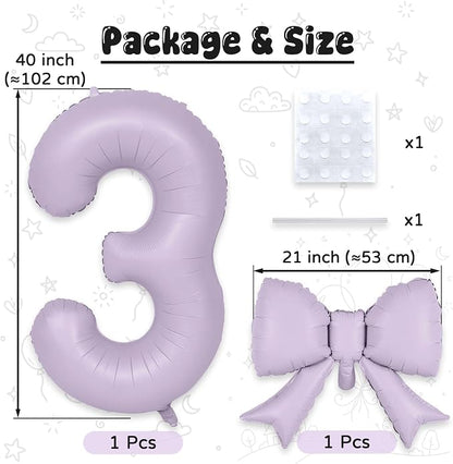 40 Inch Light Purple Number 3 - Image 2