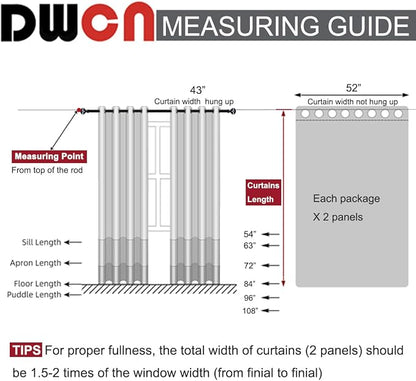DWCN Ombre Short Sheer Curtains - Image 7