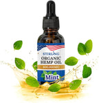 STIRLING Organic Hemp Oil - 600,000mg with Natural Mint Flavor for Enhanced Relaxation, Provides Relief and Optimal Health Support - GMO & Gluten-Free, THC-Free, Vegan, Loaded w/Omega 3 6 9 Goodness