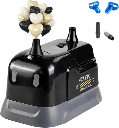 Balloon Pump Electric, Dual Nozzle Balloon Inflator Air Pump, Fast & Easy by VOLLYC