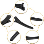 Geosar 24 Pcs Hair Sectioning Clips, Duck Billed Accessories for Styling, Plastic Hair Clips with Container, 2.95 Inch, Colorful, for Women(Black)